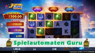 Spielautomat Symbol 3 Lightning Blitz Hit the Cash (TaDa Gaming) Slot