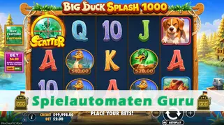 Spielautomat Symbol Big Duck Splash 1000 (Pragmatic Play) Slot