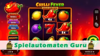 Spielautomat Symbol Chilli Fever Hold and Win (Booming Games) Slot