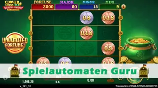 Spielautomat Symbol Clover Coins 4x4 Unlimited Fortune (TaDa Gaming) Slot