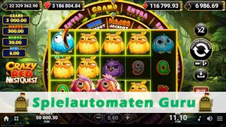 Spielautomat Symbol Crazy Red Nest Quest (Amusnet) Slot
