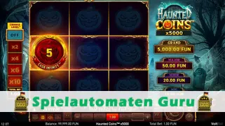 Spielautomat Symbol Haunted Coins x5000 (Wazdan) Slot