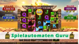 Spielautomat Symbol Starlight Jackpots Bison Rush (Greentube) Slot
