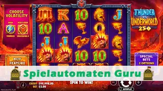 Spielautomat Symbol Thunder vs Underworld 250 (Pragmatic Play) Slot