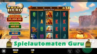 Spielautomat Symbol Wild Herd Stampede Stacks (Games Global) Slot