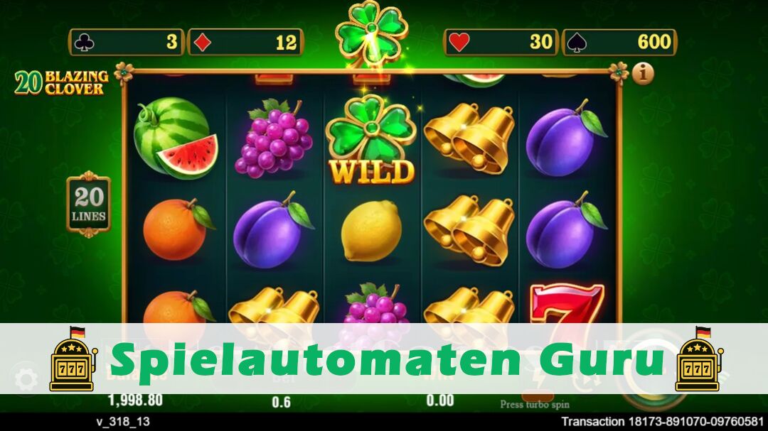Demo des Spielautomaten 20 Blazing Clover (TaDa Gaming) Slot