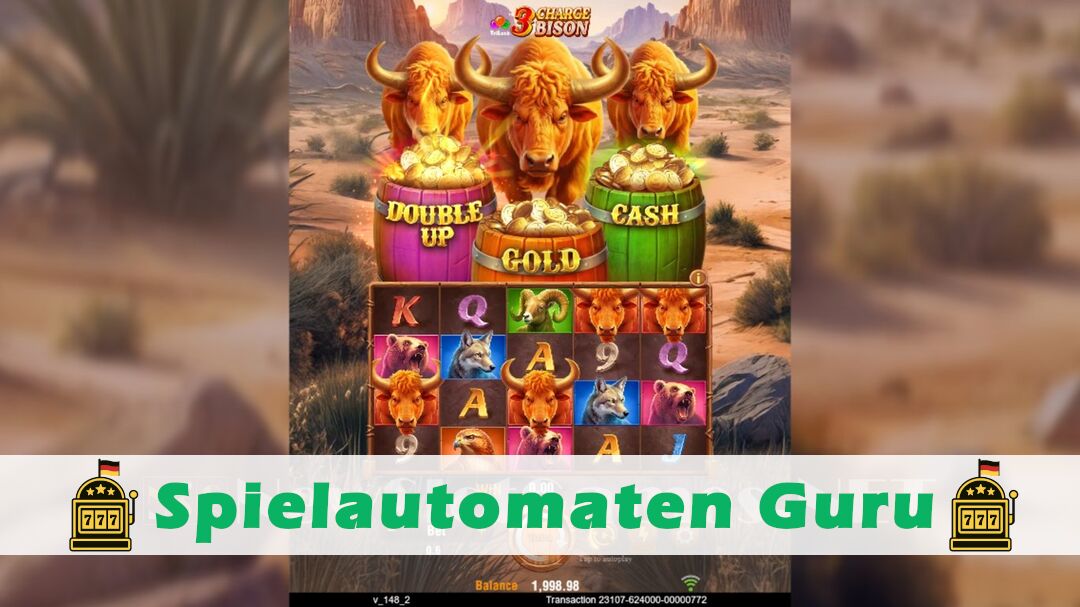 Demo des Spielautomaten 3 Charge Bison (TaDa Gaming) Slot