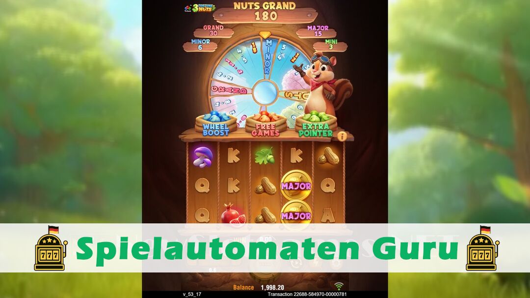 Demo des Spielautomaten 3 Fortune Nuts (TaDa Gaming) Slot
