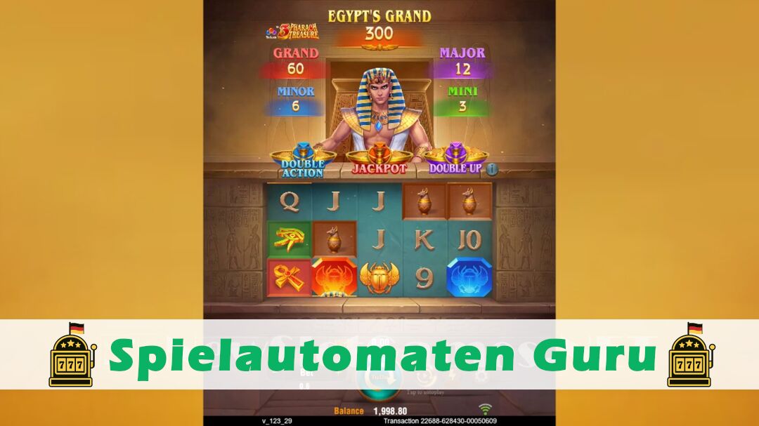 Demo des Spielautomaten 3 Pharaoh Treasure (TaDa Gaming) Slot
