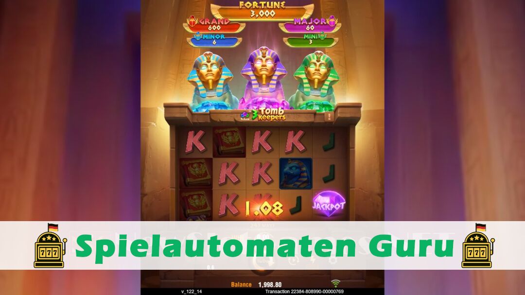 Demo des Spielautomaten 3 Tomb Keepers (TaDa Gaming) Slot