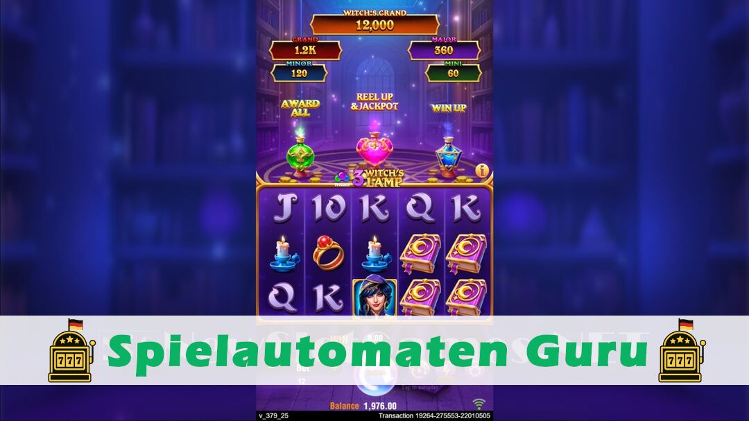Demo des Spielautomaten 3 Witchs Lamp (TaDa Gaming) Slot