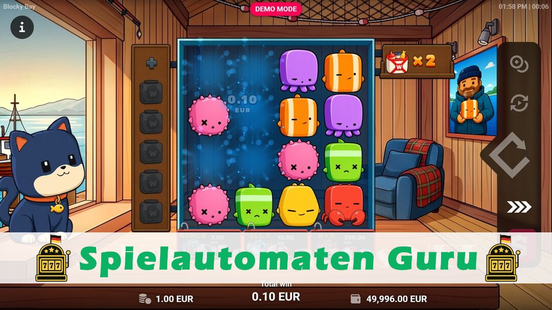 Demo des Spielautomaten Blocky Bay (TrueLab) Slot