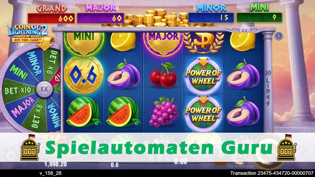 Demo des Spielautomaten Coin of Lightning 2 (TaDa Gaming) Slot