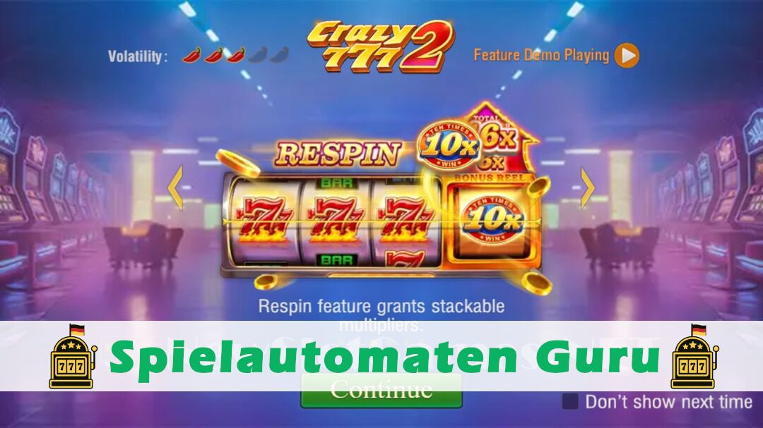 Demo des Spielautomaten Crazy 777 2 (TaDa Gaming) Slot