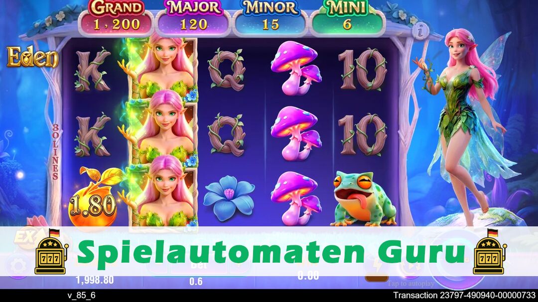 Demo des Spielautomaten Eden (TaDa Gaming) Slot