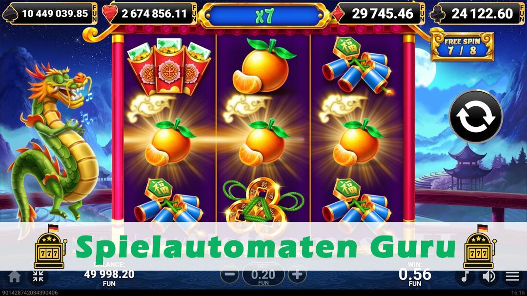 Demo des Spielautomaten Golden Dragon (Amusnet) Slot