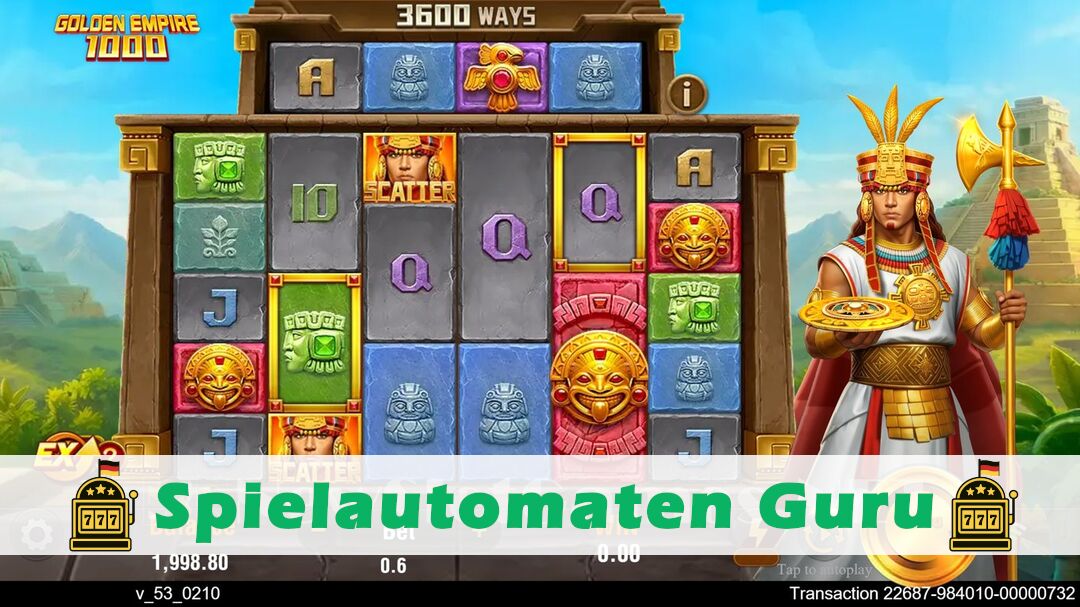 Demo des Spielautomaten Golden Empire 1000 (TaDa Gaming) Slot