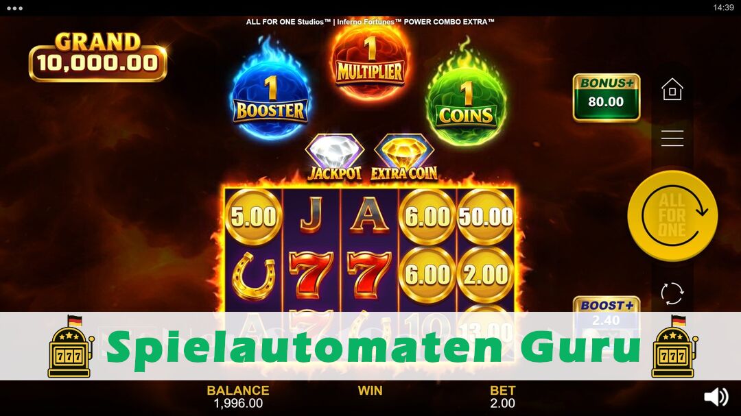 Demo des Spielautomaten Inferno Fortunes Power Combo Extra (Games Global) Slot