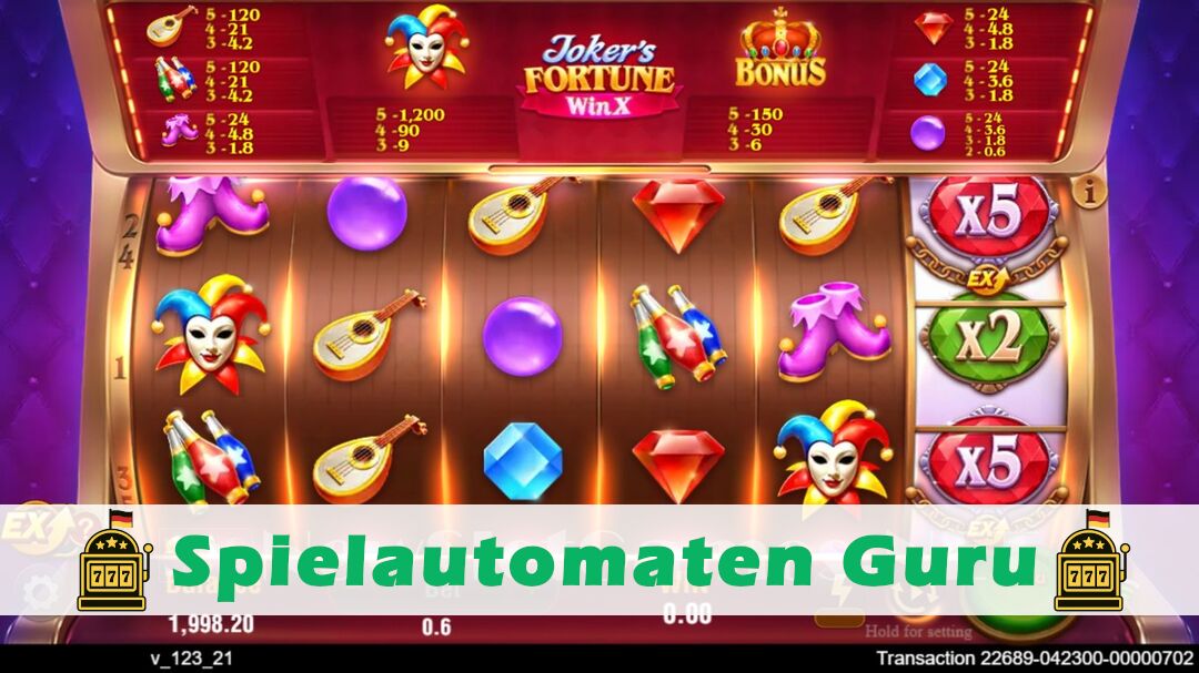 Demo des Spielautomaten Jokers Fortune Win X (TaDa Gaming) Slot
