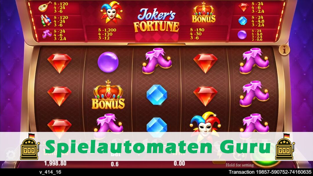 Demo des Spielautomaten Jokers Fortune (TaDa Gaming) Slot
