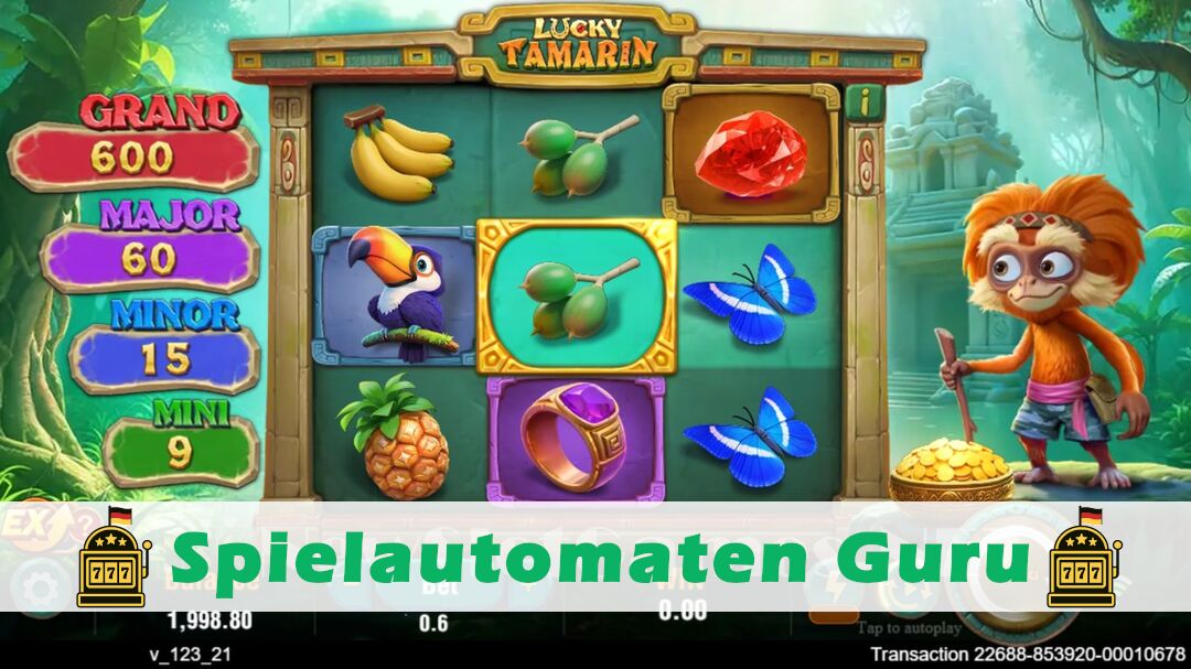 Demo des Spielautomaten Lucky Tamarin (TaDa Gaming) Slot