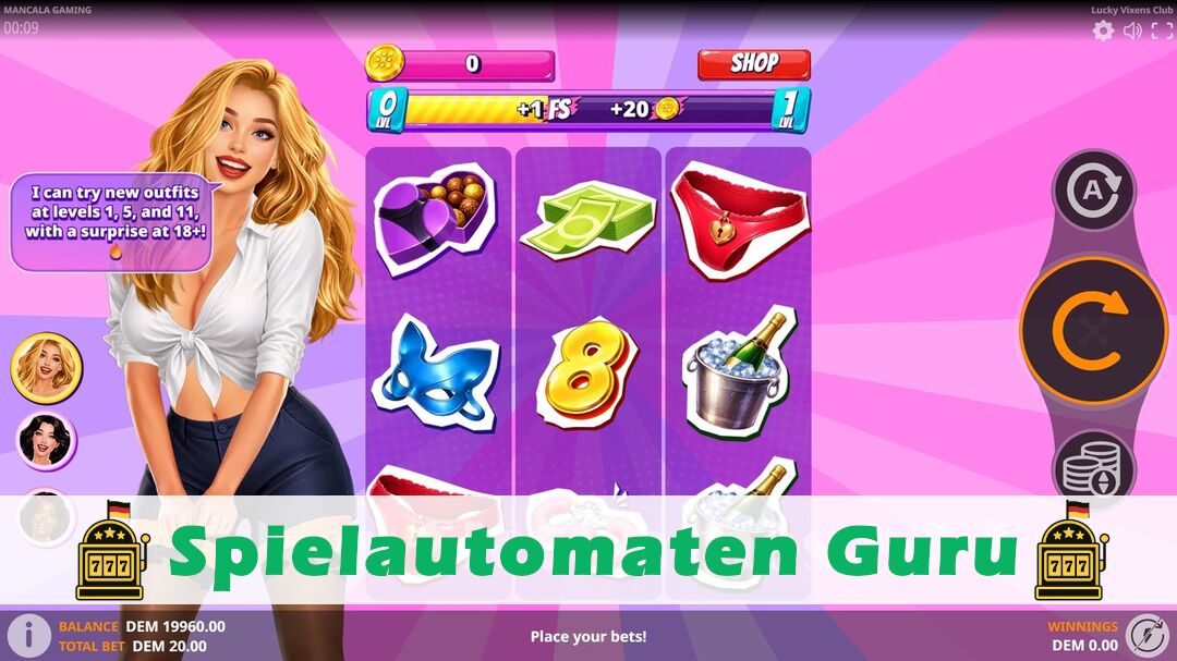 Demo des Spielautomaten Lucky Vixens Club (Mancala) Slot