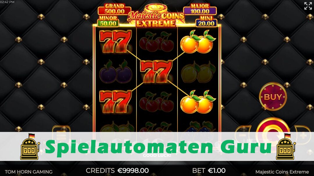 Demo des Spielautomaten Majestic Coins Extreme (Tom Horn Gaming) Slot