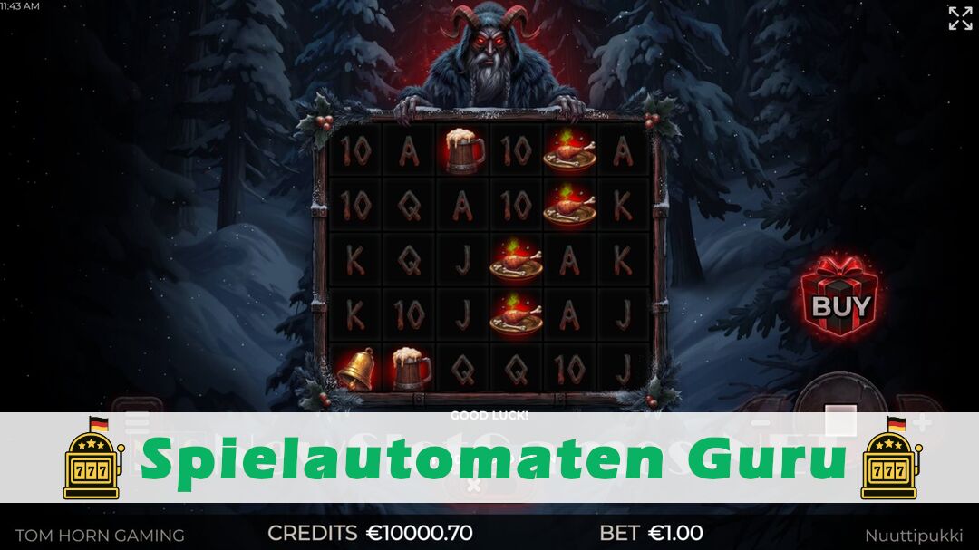 Demo des Spielautomaten Nuuttipukki (Tom Horn Gaming) Slot