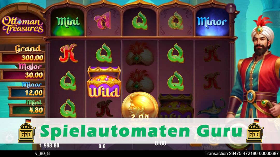 Demo des Spielautomaten Ottoman Treasures (TaDa Gaming) Slot