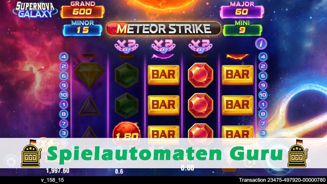 Demo des Spielautomaten Supernova Galaxy (TaDa Gaming) Slot