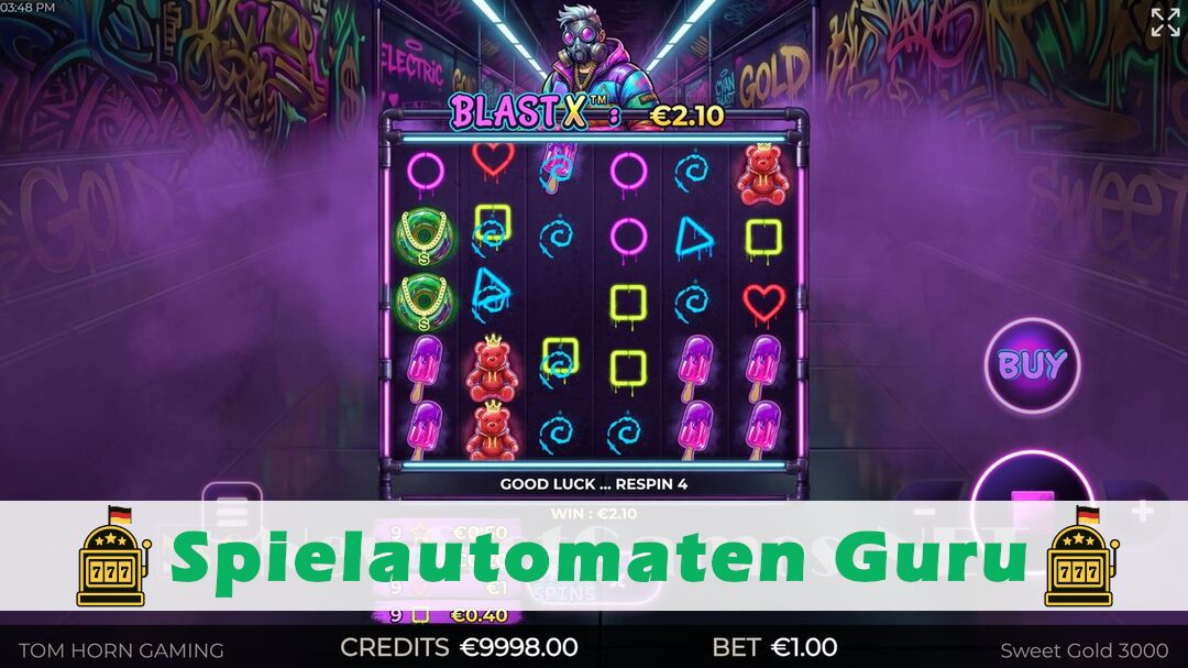 Demo des Spielautomaten Sweet Gold 3000 (Tom Horn Gaming) Slot