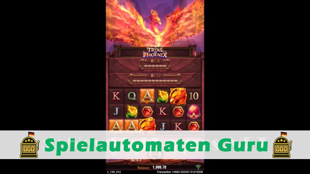 Demo des Spielautomaten Trial of Phoenix (TaDa Gaming) Slot