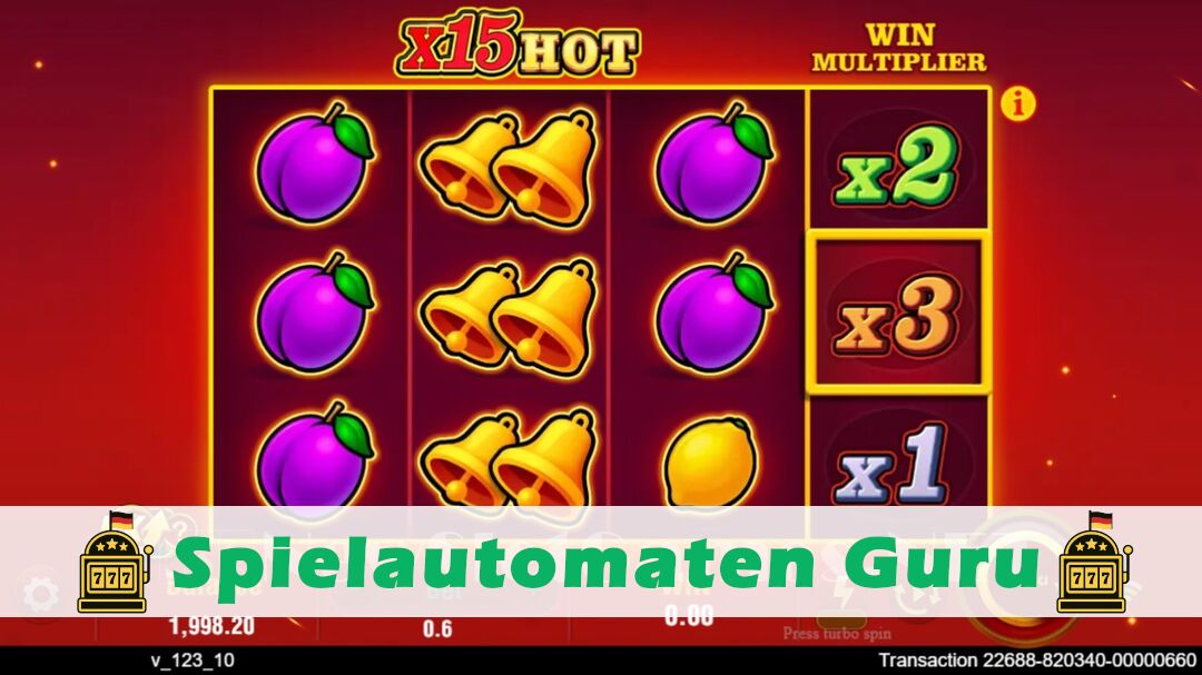 Demo des Spielautomaten X15 HOT (TaDa Gaming) Slot